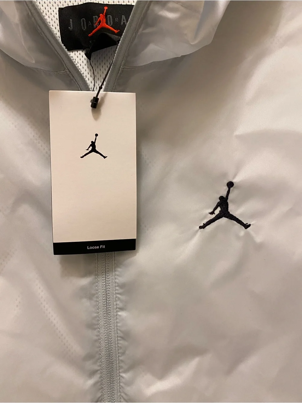 Jordan Men Colorblock Hooded Bomber Jacket - Light Blue, Pink & White